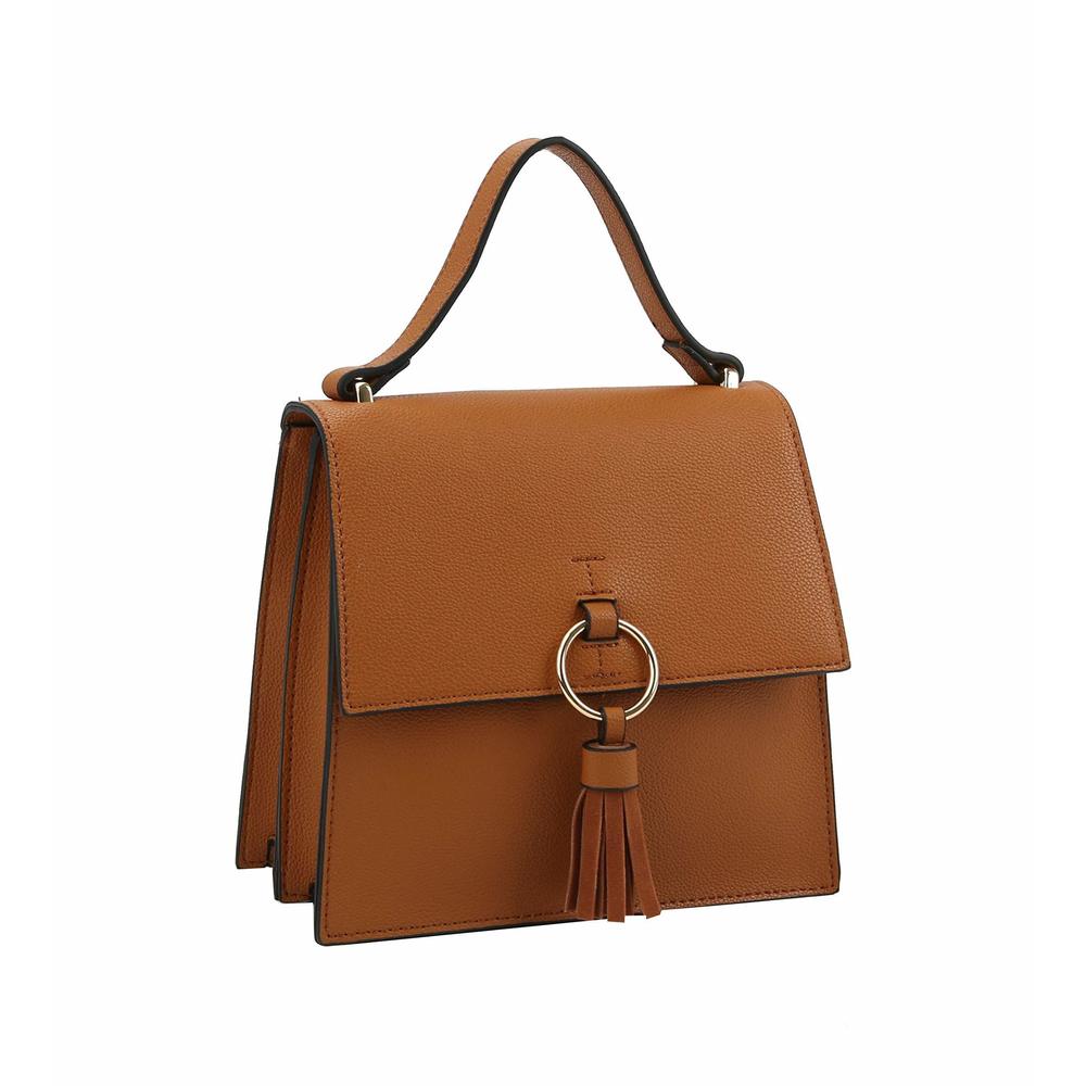 Classic Genuine Textured Top Handle Bag For Retro Satchel Vintage Cowhide Hand